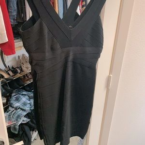 Black Bebe Bandage Dress